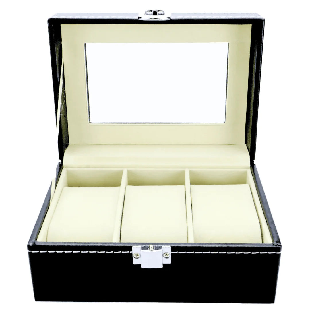 Estuche Organizador para Relojes / Pulseras 3 Slot (Espacios)