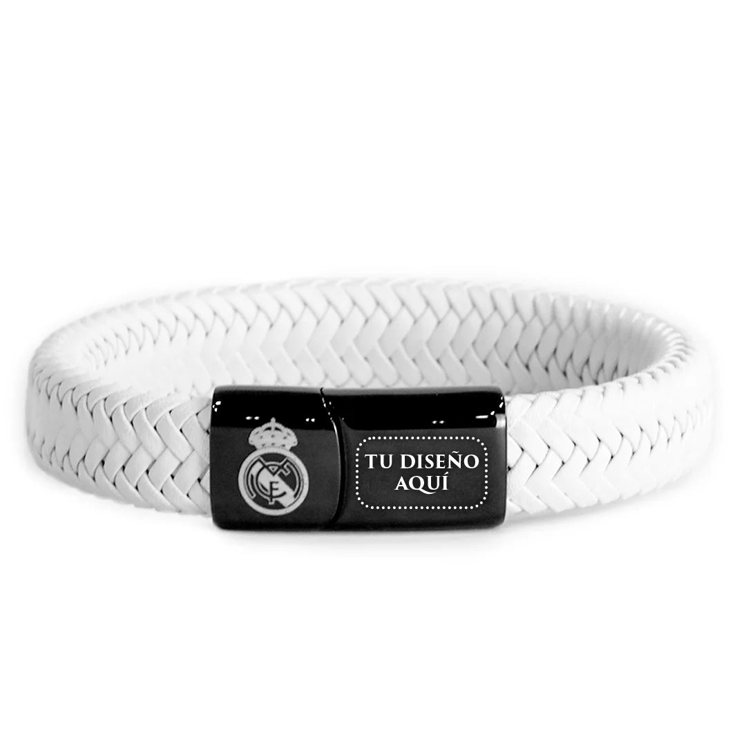 Brazalete de Cuero Real Madrid Personalizado