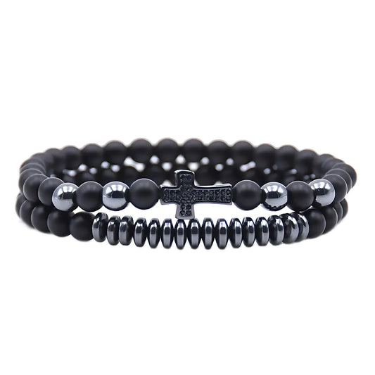 Pulseras Fe de Acero Negras
